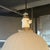 1920s Antique Early 20th Century Scalloped Milk Glass Dome Pendant Light For Sale - Image 5 of 7