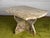 Beige Unique Vintage Postmodern Granite Stone Coffee Table With Scalloped Edge For Sale - Image 8 of 16