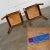 Scandinavian Modern Teak Armchairs With Brushed Charcoal Fabric Seat Cushions, a Pair For Sale - Image 9 of 13