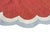 Handmade Cotton Round Scalloped Rug, Terracotta, Cream and Light Blue Round Dhurrie-9' Round For Sale - Image 6 of 13