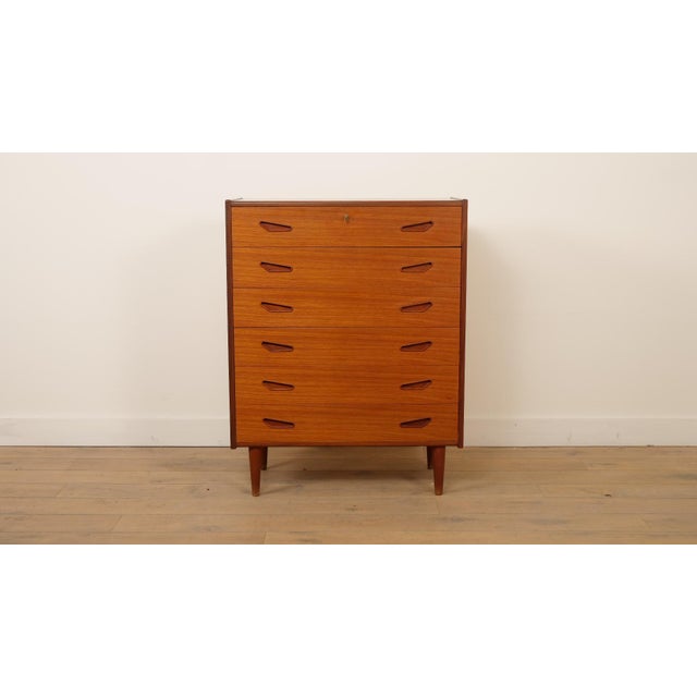 Vintage Danish Chest of Drawers in Teak For Sale - Image 10 of 10
