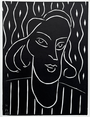 Henri Matisse, Teeny, Portrait of a Young Girl, Linocut
