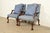 English Kittinger Chippendale Carved Mahogany Open Arm Library Chairs | Pair For Sale - Image 3 of 18