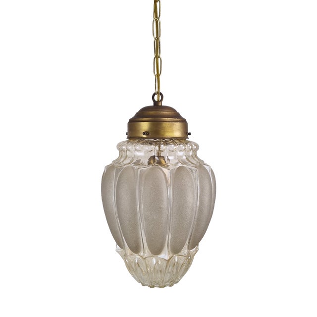 Italian Murano Glass Pendant Lamp from Mazzega, 1970s For Sale