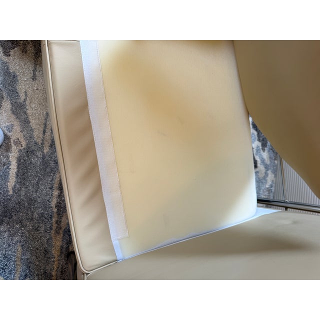 Animal Skin Modern Classics Petite Corbusier Style Loveseat, Parchment For Sale - Image 7 of 12
