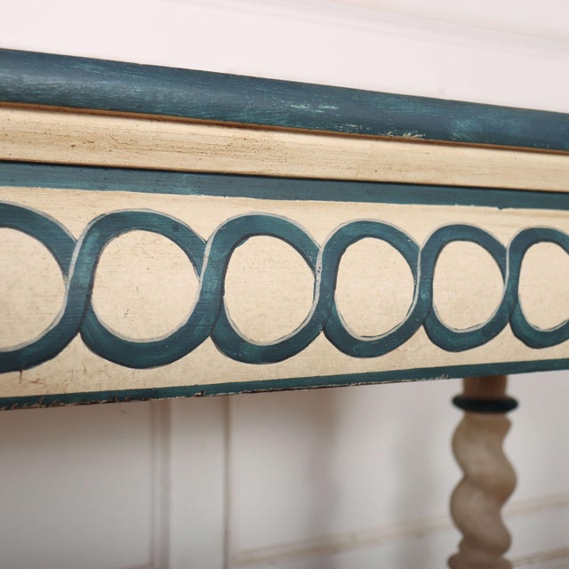 Stone Dutch Painted Console Table For Sale - Image 7 of 13
