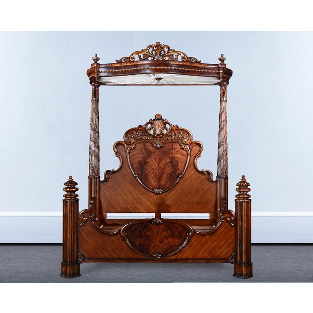 Mahogany Henry II-Style Buffet For Sale - Image 14 of 16