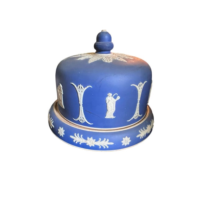 Wedgwood 19th Century James Dudson Jasperware Cheese Saver For Sale - Image 4 of 10