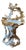 Antique German Porcelain Centrepiece, 1850s For Sale