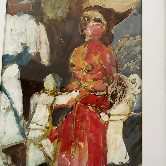 H. Misonne, Abstract Woman, 1890s-1910s, Painting For Sale - Image 6 of 15