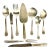 Antique Neoclassical Art Deco Style Rogers Bros Silver Plated Serving Utensils - Set of 9. For Sale