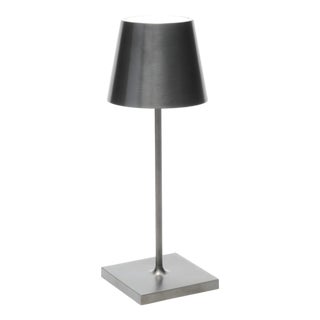 Zafferano Poldina Pro Mini Cordless Lamp in Antique Nickel For Sale