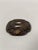 Tsuba Mokko-Gatta, Edo period (1603-1868), wrought iron inlaid with copper and gold, depicting a woman wrapped in a robe,...