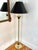 1970s Brass Floor Lamp With Marble Orbs and Black Shade For Sale - Image 11 of 11