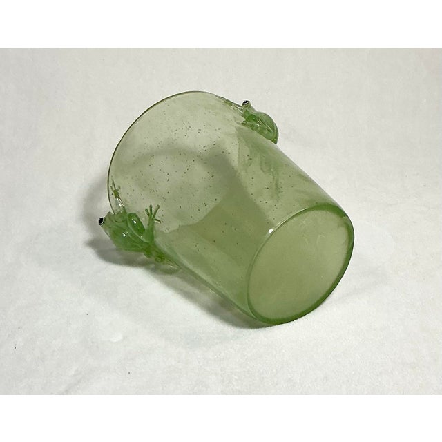 1960s Vintage Acrylic Tree Frog Wine Cooler/Ice Bucket MCM Lucite Translucent Green, Circa 1960s For Sale - Image 5 of 12