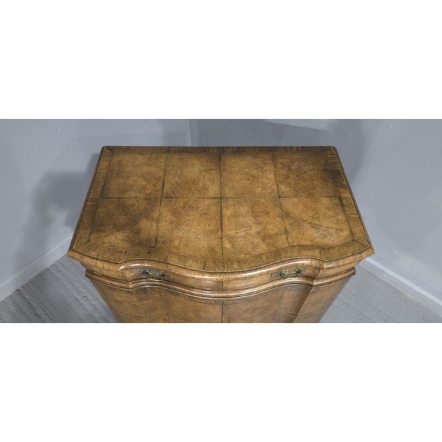 Burr Walnut Commode Side Cabinet, 1910 For Sale - Image 11 of 15