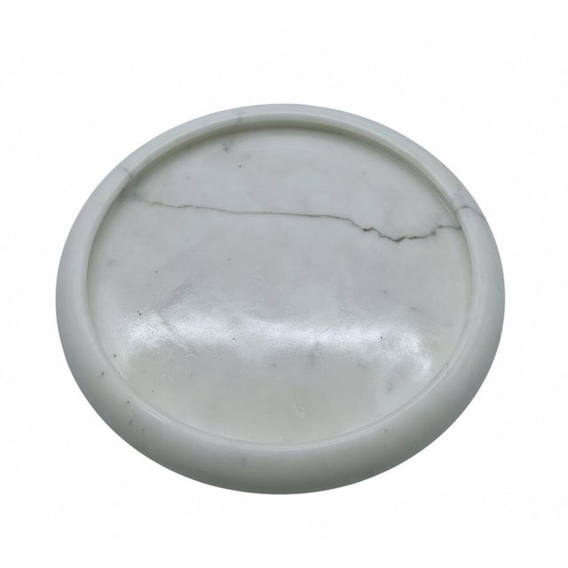 Mid-Century Modern White Carrara Marble Centerpiece by Sergio Asti for Up&Up, 1970s For Sale - Image 3 of 6