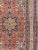 Antique Fine Persian Tabriz Rug in Orange, Blue & Multi Colors. Finely woven antique Tabriz rug with circular, script-...