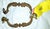 French 1960s French Dore' Bronze Hardware Pulls, a Pair For Sale - Image 3 of 6