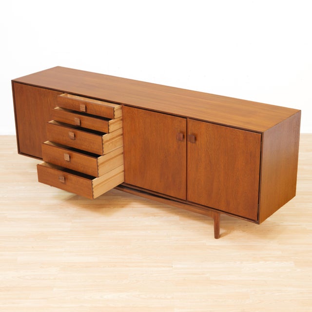 1960s Large Mid Century Teak Credenza by Ib Kofod Larsen for G Plan For Sale - Image 5 of 10
