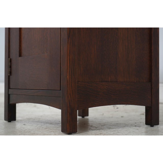Stickley Mission Oak Nightstand Cabinet For Sale - Image 12 of 18