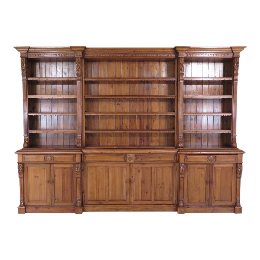 Country French Carved Pine Open Shelf Wall Chairish