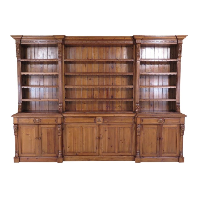 Country French Carved Pine Open Shelf Wall Chairish