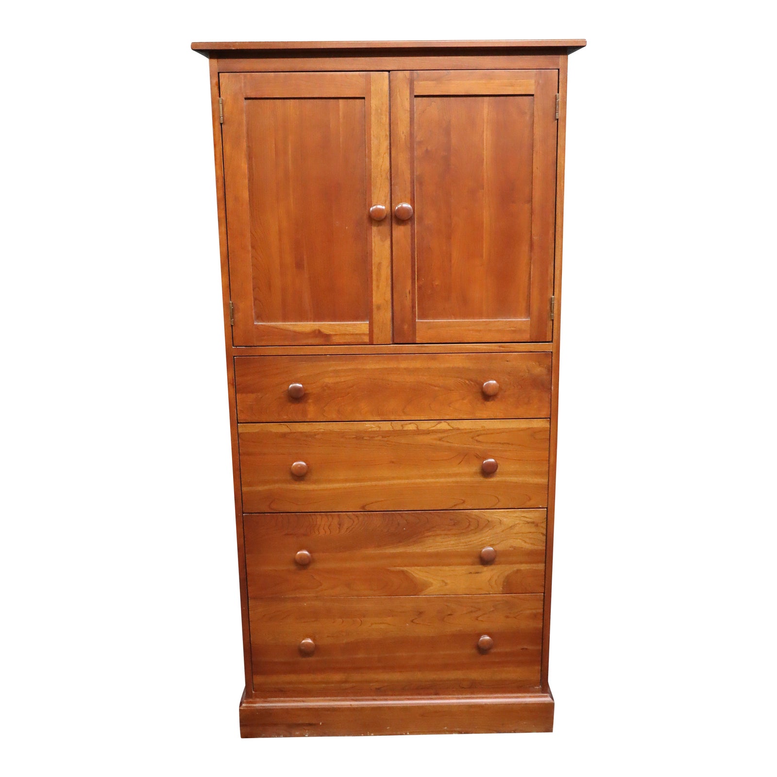 Ethan Allen Cherry Linen Press Chairish