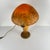 Mushroom Lamp in Speckled Orange Glass from Massive Lighting, Belgium, 1970s For Sale - Image 4 of 14