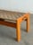 W39 D20 H17 SW36 SD19 SH16 Brazilian style woven benches circa 1980s. These fun benches feature a solid wooden frame and...