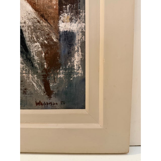 Matthew Whippman “Beton Piramide” Abstract Geometric Painting, Signed 1956, Pretoria Art Museum Provenance For Sale In Miami - Image 6 of 9