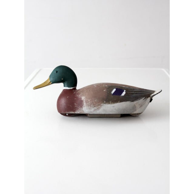 Farmhouse Vintage 1970s Hand-Painted Mallard Duck Decoy For Sale - Image 3 of 15