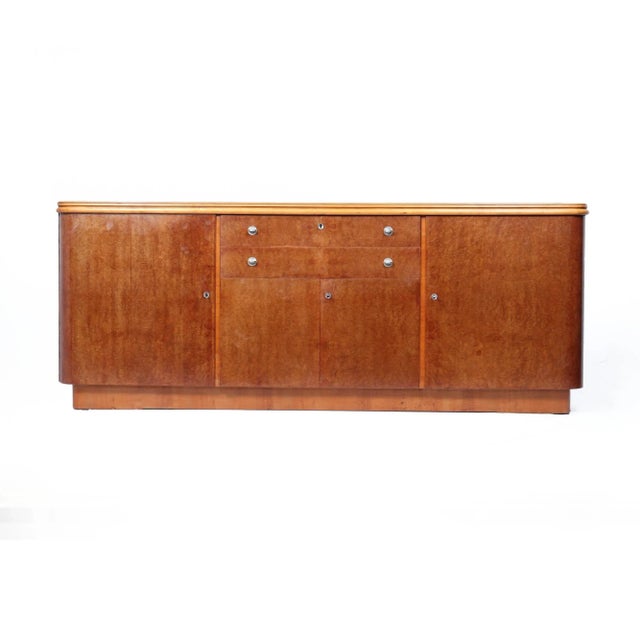 Vintage French Art Deco Credenza, 1930s For Sale - Image 3 of 17