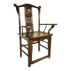 Antique Chinese High Back Armchairs, 1800-1949