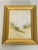 20 th century watercolor on woven paper, signed with initials and framed in a gold tone frame. , no glass.
