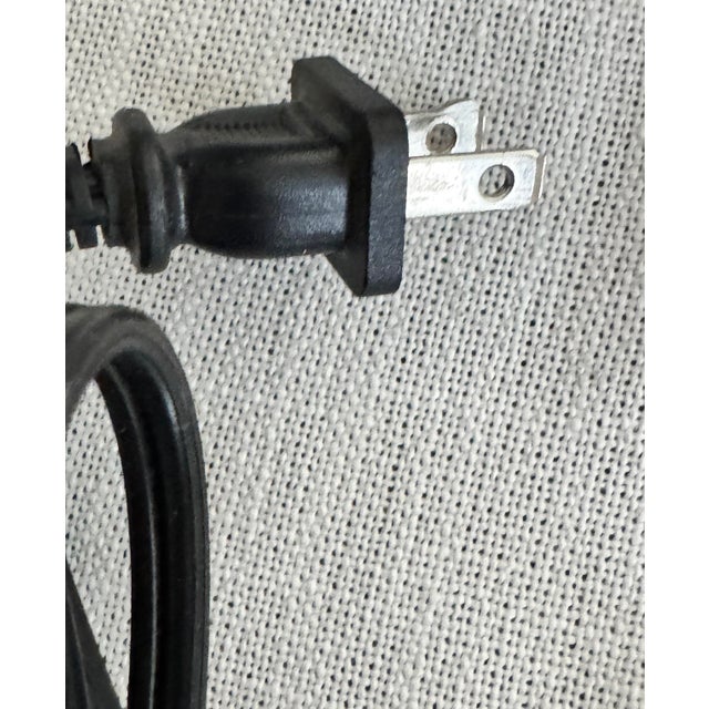 2000 - 2009 Pair of Modern Table Lamps With Gold Molded Drum Shades & Pull Chains For Sale - Image 5 of 5