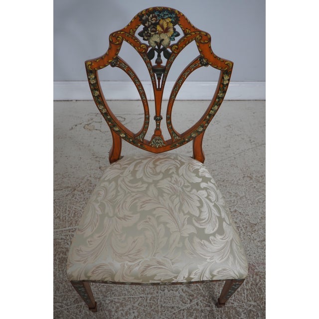 Age: Approx: 30 Years Old Details: Newly Upholstered Seat Fine Carved Details High Quality Construction Stunning Paint...