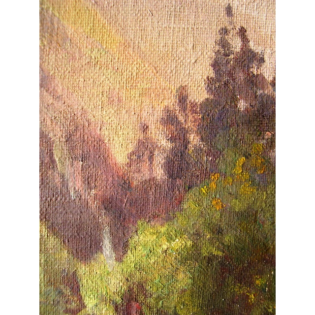 Heinrich Deuchert, Mountain Stream in the Alps, 1900s, Oil Painting on Canvas, Framed For Sale - Image 6 of 15