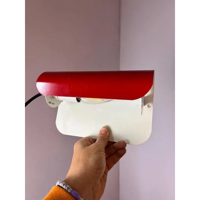 Wall Lamps in Red from Aneta, Set of 2 For Sale - Image 6 of 11