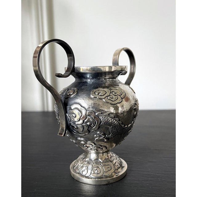 Early 20th Century Chinese Export Silver Tea or Coffee Service by ZeeSung - 3 pcs For Sale - Image 10 of 18