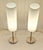 2000 - 2009 Vintage Table Lamps with Metal Frame and Opaque White Glass Shade, 2000s, Set of 2 For Sale - Image 5 of 7