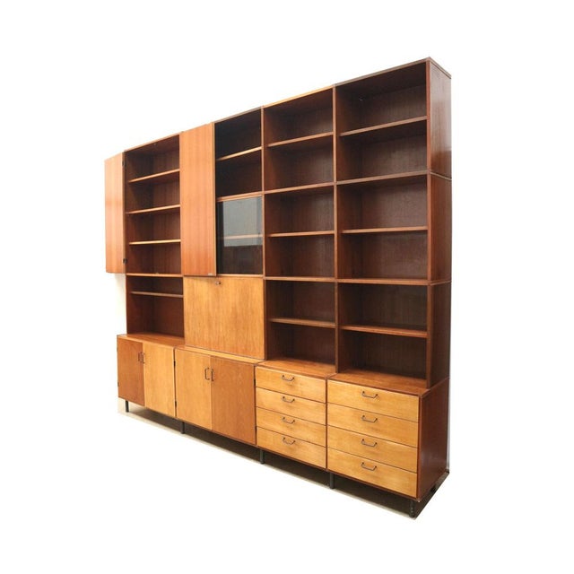 Brown Vintage Wall Unit, 1960s For Sale - Image 8 of 11