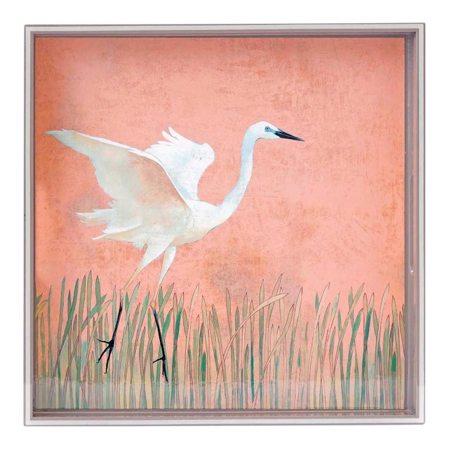 Egret 15" Square Serving Tray For Sale