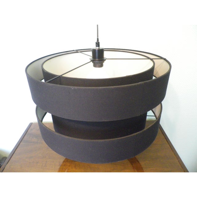 Plastic Large Black Hallway Pendant Light, 1990s For Sale - Image 7 of 13