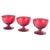 1950s Ruby-Red Dessert Glasses by Monica Bratt for Reijmyre Glasbruk, 1950s, Set of 3 For Sale - Image 5 of 5