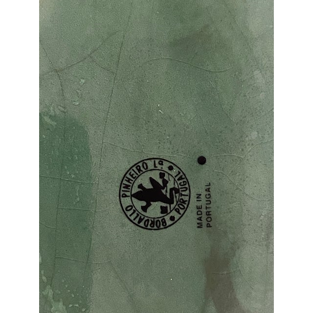 Vintage Portuguese Bordallo Pinheiro majolica cabbage dish with cover. Signed on bottom.