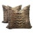 Animalia Classic Tiger Velvet Pillows - a Pair For Sale