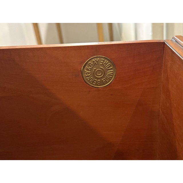Brown 1940s Vintage Berkey and Gay Crotch Mahogany Side Table For Sale - Image 8 of 10