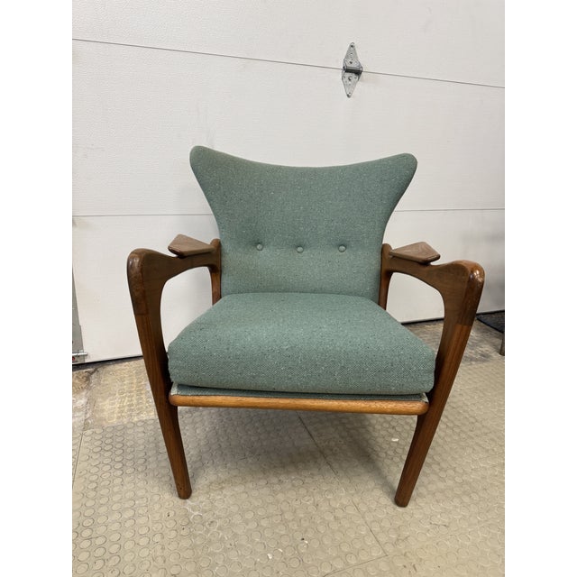 Adrian Pearsall 1960s Adrian Pearsall Paddle Arm Chairs- Set of 2 For Sale - Image 4 of 10