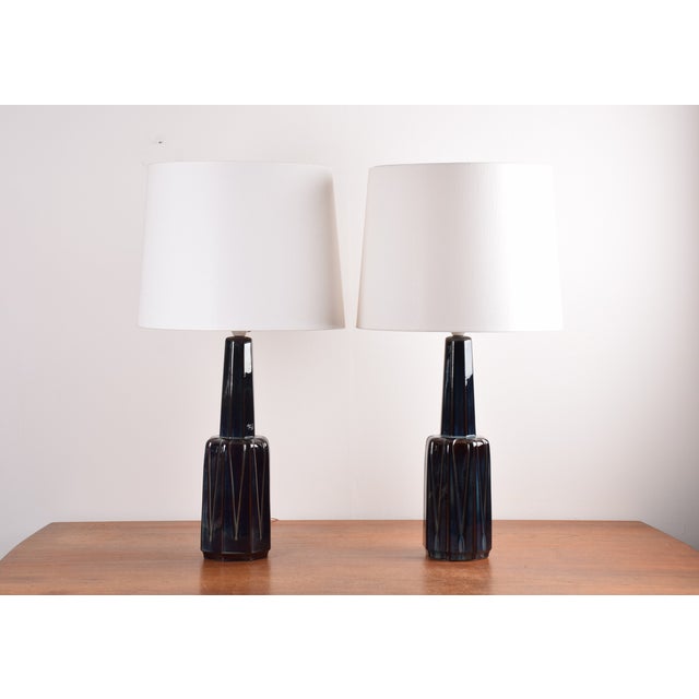 Tall Danish Table Lamps attributed to Einar Johansen for Søholm, 1960s, Set of 2 For Sale - Image 15 of 15